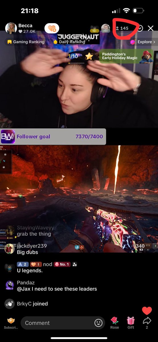 Last nights stream was amazing! 145 people we got up to 😍😍 #streamer #tiktok