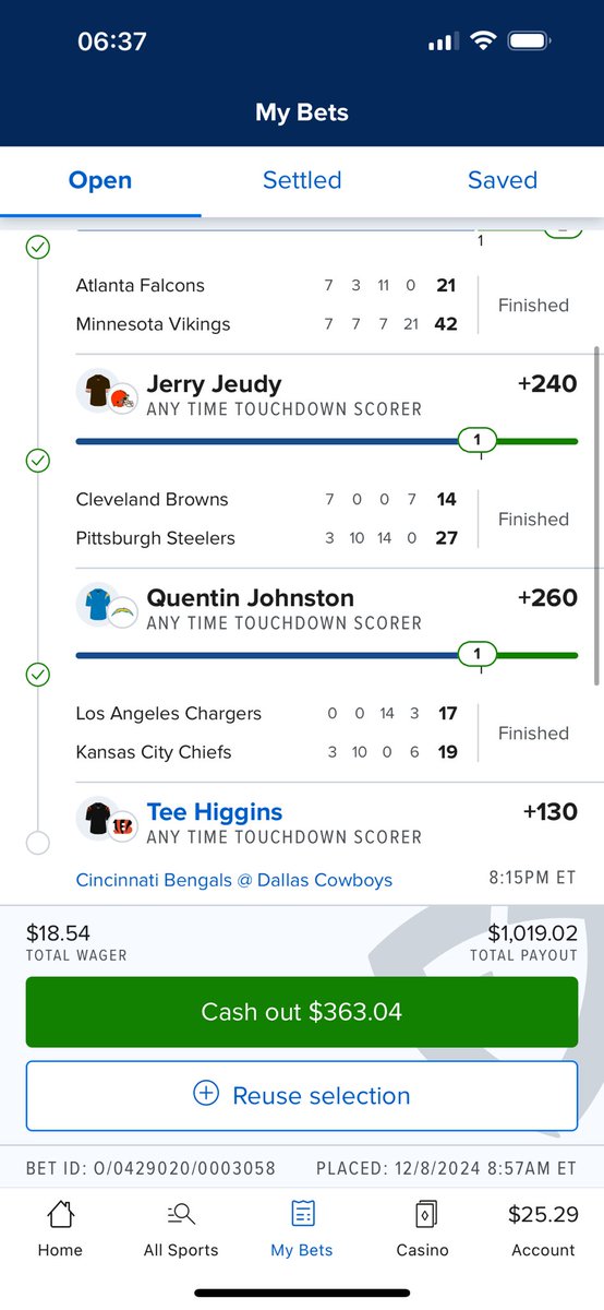 phlairtime's tweet photo. Tee Higgins, my man! Let’s make this happen! #Fanduelparlay https://t.co/ohsQRmXUTh