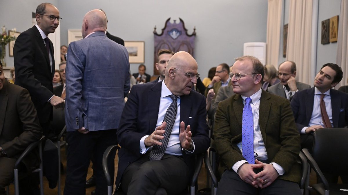 NikosDendias's tweet photo. Με τον Πρόεδρο του Αγγλο - Ελληνικού Συνδέσμου Dr John Kittmer, στην ομιλία του Καθηγητή και συγγραφέα Islam Issa @islamaissa το «Αλεξανδρινό Όνειρο», κατά την ετήσια εκδήλωση σε συνεργασία με τη Βρετανική Σχολή Αθηνών (BSA) @BSAthens. https://t.co/fnlRlUW1Br
