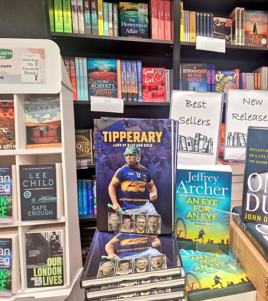 Fantastic to hear 'Tipperary - Land of Blue &amp; Gold' book is straight into the 'best sellers' list here 📸  🙌  on sale now in Cahir's only bookshop, at Dolan's SuperValu 💪 #Hurling #GAA  #book