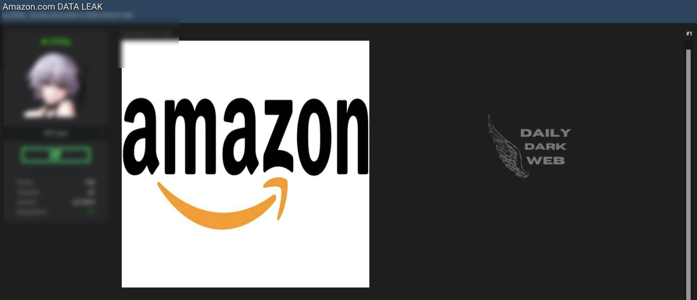 DailyDarkWeb's tweet photo. Global 🌍 - https://t.co/Ngq3lner9x Data Allegedly Leaked

A data leak has reportedly affected https://t.co/Ngq3lner9x, exposing sensitive user information. This breach raises serious concerns about the security of customer data on one of the world's largest e-commerce platforms.

https://t.co/FdHJuj8adP

#cybersecurity #databreach #Amazon #privacy