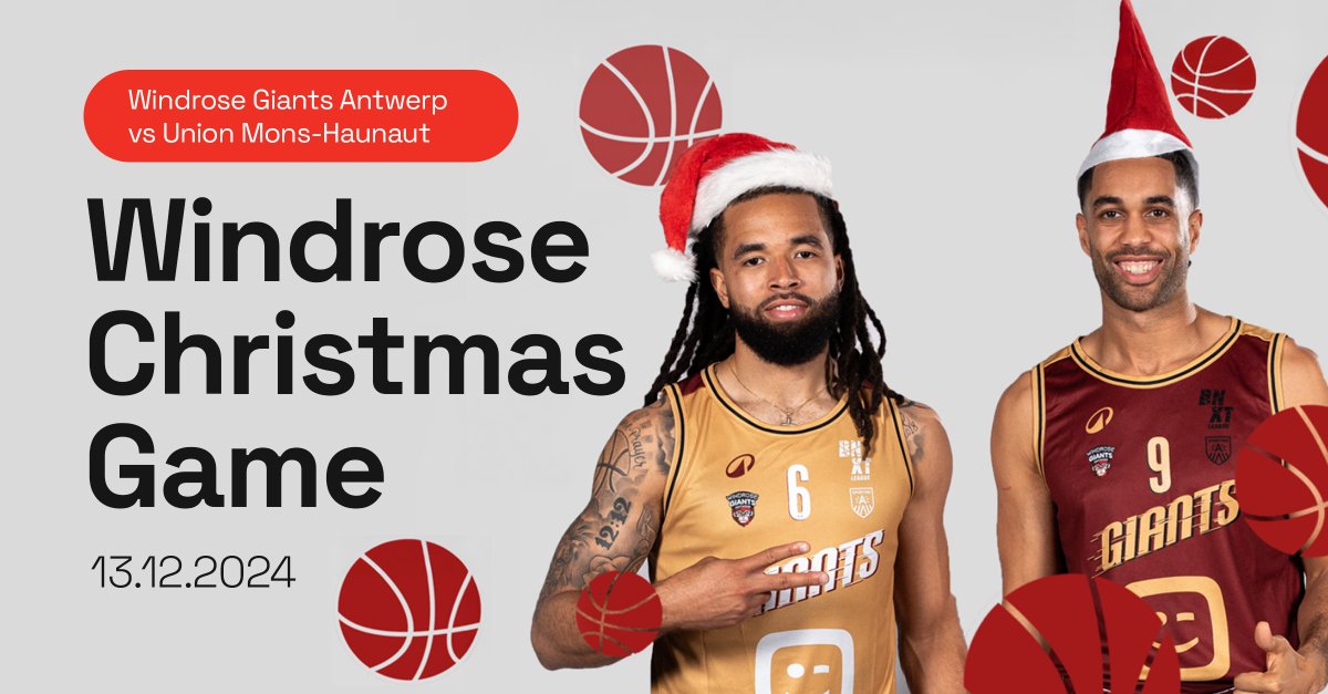 🎅🏀 Ho-ho-hoops! Vrijdag 13 december trakteert Windrose Giants Antwerp studenten op een avond vol actie!  15 vaten bier wachten op jullie! 🍻

👉 lotto-arena.be/nl/evenement/w…

#WindroseGiantsAntwerpen #LetsGoGiants #LottoArena