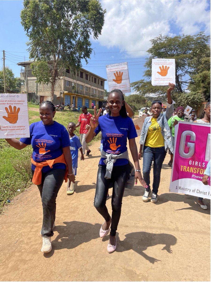 WorldReliefKE's tweet photo. 🌍💜 Today, World Relief Kenya led a powerful GBV campaign in Oloolua, in Kajiado North declaring “Enough is Enough!” 🚨💪

Through marches and tree-planting, the community united to say NO to GBV. Together, we can create a safer world. 🌳✊

#16DaysOfActivism #UniteToEndGBV https://t.co/WI50ofd9BM