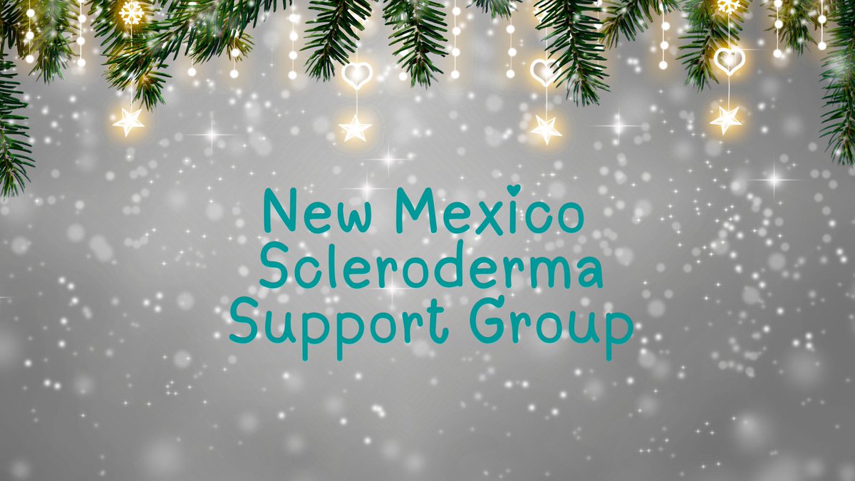 SclerodermaCO's tweet image. New Mexico Scleroderma Support Group
Wednesday, December 18, 2024, 6:30p.m. MT
To join the meeting via Zoom, please email nmsclero@gmail.com for the Zoom registration link. #Scleroderma #sclerodermasupport