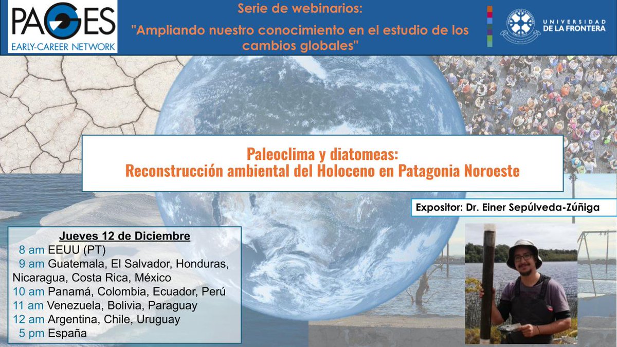Carina Seitz (@seitz_carina) on Twitter photo Join our next Webinar (in Spanish) on December 12 at 3 pm UTC, organized by
<a href="/PAGES_ECN/">PAGES ECN (PAGES Early-Career Network)</a>
Central and South America. Our next guest Einer Sepúlveda-Zuñiga
Join us here: bit.ly/41mD8RL Join our next Webinar (in Spanish) on December 12 at 3 pm UTC, organized by
<a href="/PAGES_ECN/">PAGES ECN (PAGES Early-Career Network)</a>
Central and South America. Our next guest Einer Sepúlveda-Zuñiga
Join us here: bit.ly/41mD8RL