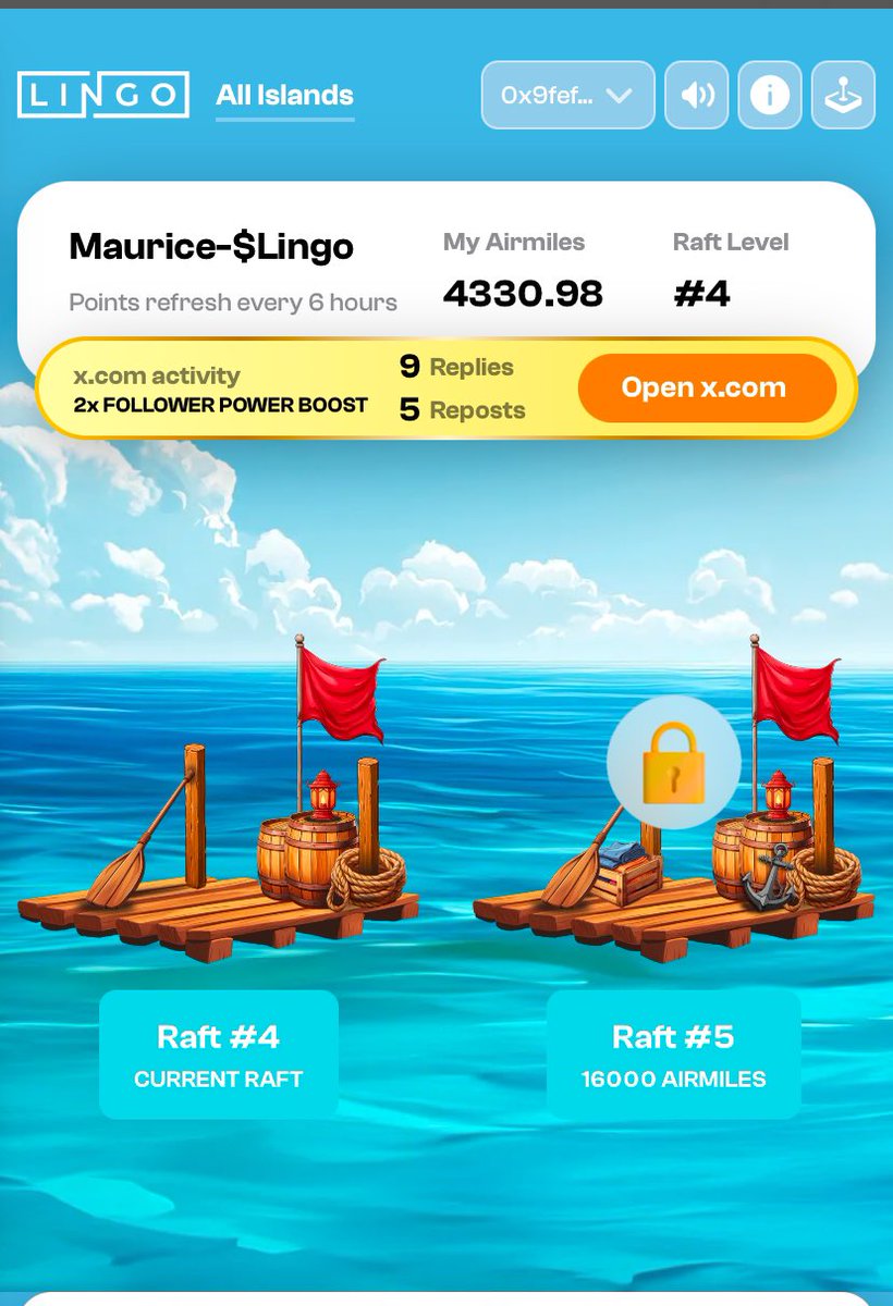 <a href="/Lingocoins/">Lingo</a> Come on Lingo family 2 more days. Let's give each other that extra boost 🔥🔥🔥

For every like retweet and follow I will do the same. 

Let's make our dreams come true together.
 
Let me achieve level 5
