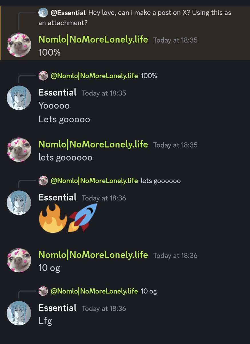 GMONAD if you GMONAD 💜🛐 GNOMOLO if you GNOMOLO💚🛐 10 OG role giveaway if  we can get @NoMoLonelyLife up to 1k Confirmed!!! Check my attachment!  Follow @NoMoLonelyLife Follow @Nomo_derek Join DC https://t.co/WjD3EeumIM