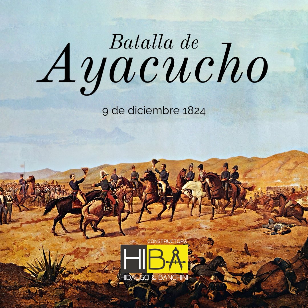 HibaProyectos's tweet photo. Hoy conmemoramos la batalla de Ayacucho.

#feriado #batalladeayacucho #hechos #construyen #nuestrahistoria https://t.co/Yy4jy5sEaC