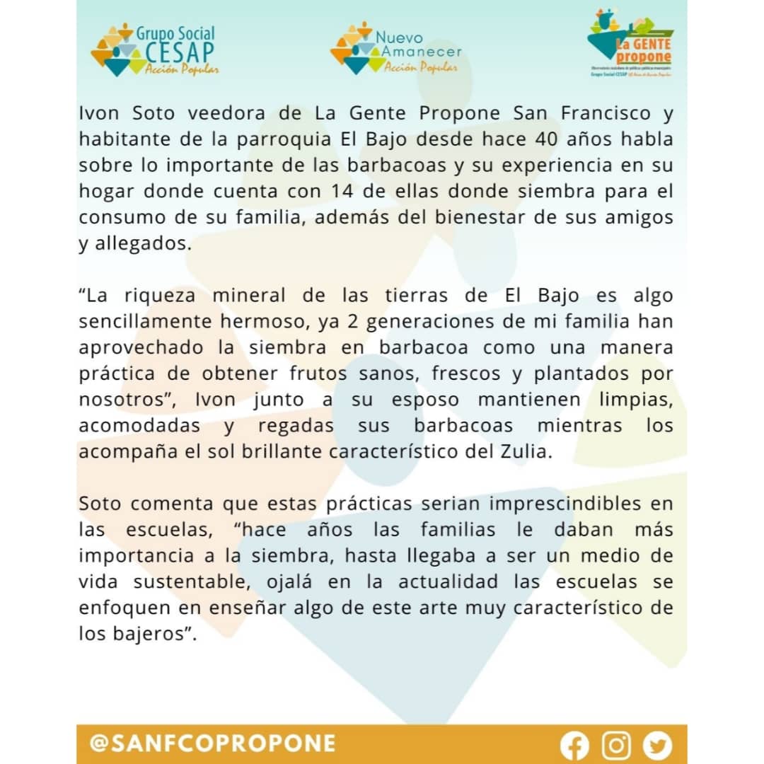 Sanfcopropone's tweet photo. El Observatorio de Políticas Públicas Municipales La Gente Propone Te invita a leer esta nota especial dedicada a "Una Tradición de 100 años" en el municipio San Francisco del Estado Zulia.

#LaGentePropone #SomosCesap #50añosdeacciónpopular https://t.co/u9J8wC28ac