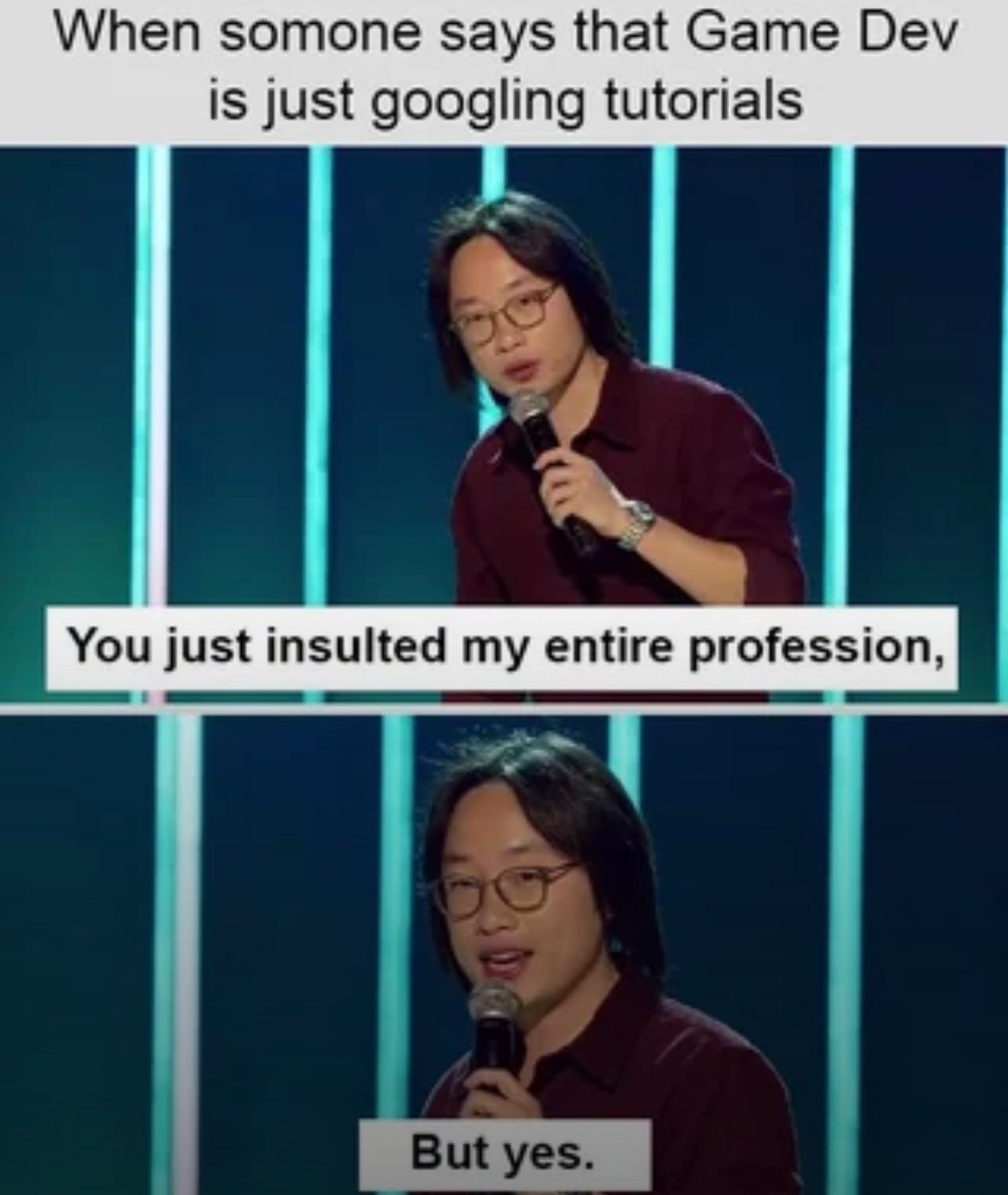 I'm offended! ...only because it's true 😅

#gamedev #indiegames