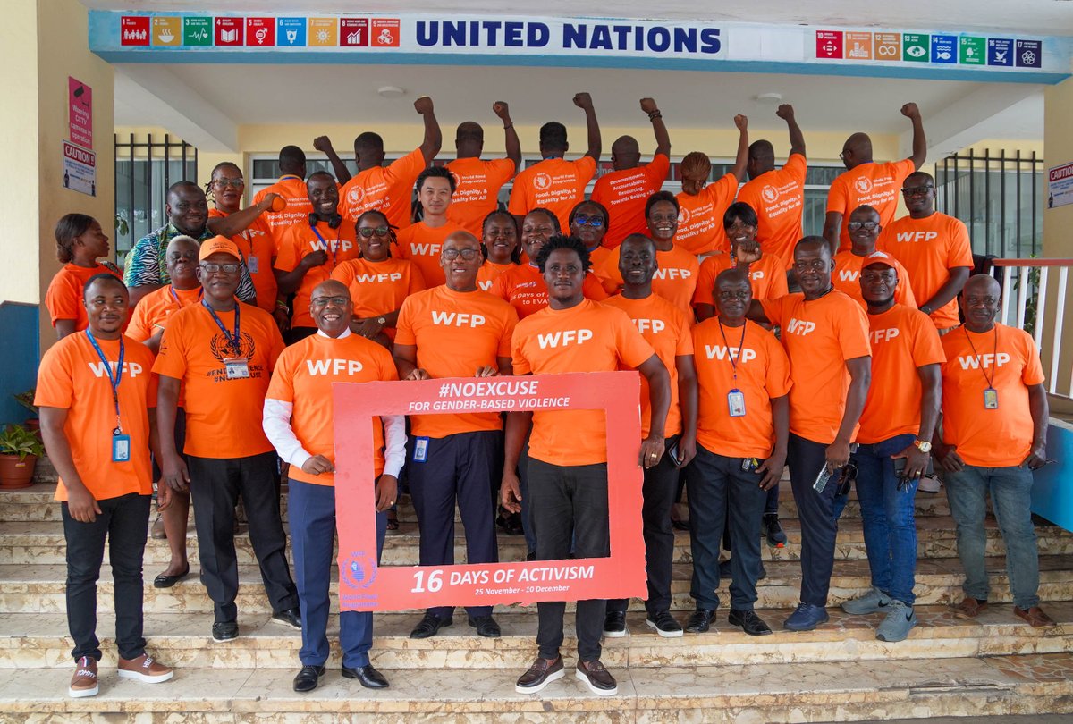 WFPLiberiaCD's tweet photo. At @WFP 🇱🇷, we stand firmly against #GenderBasedViolence. 💪

Food security, gender equality⚧️, and dignity for all demand #NoExcuse and #ZeroTolerance.

#16Days of Activism | Recommitment, Accountability, Resourcing, Toward #Beijing30. https://t.co/Uo7talJK9y