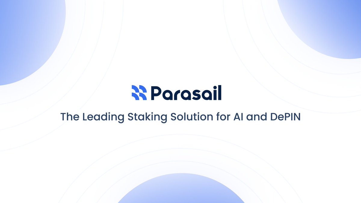 👋🏻 Hello friends, welcome to Parasail!

Parasail is the leading staking solution provider for AI and DePIN, trusted by $100M+ in TVL and integrated with 20+ major DePIN projects, blockchains, and DeFi protocols. Backed by leading DePIN investors, Parasail is building trust and