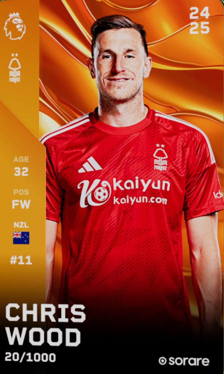 ⚠️<a href="/Sorare/">Sorare</a> giveaway

Giving away one of the best prem forwards this season, Chris Wood. In season card

To enter
1️⃣Subscribe and like👇

youtu.be/cQIoXQ_k8NI?si…

2️⃣Retweet this tweet and follow

Good luck