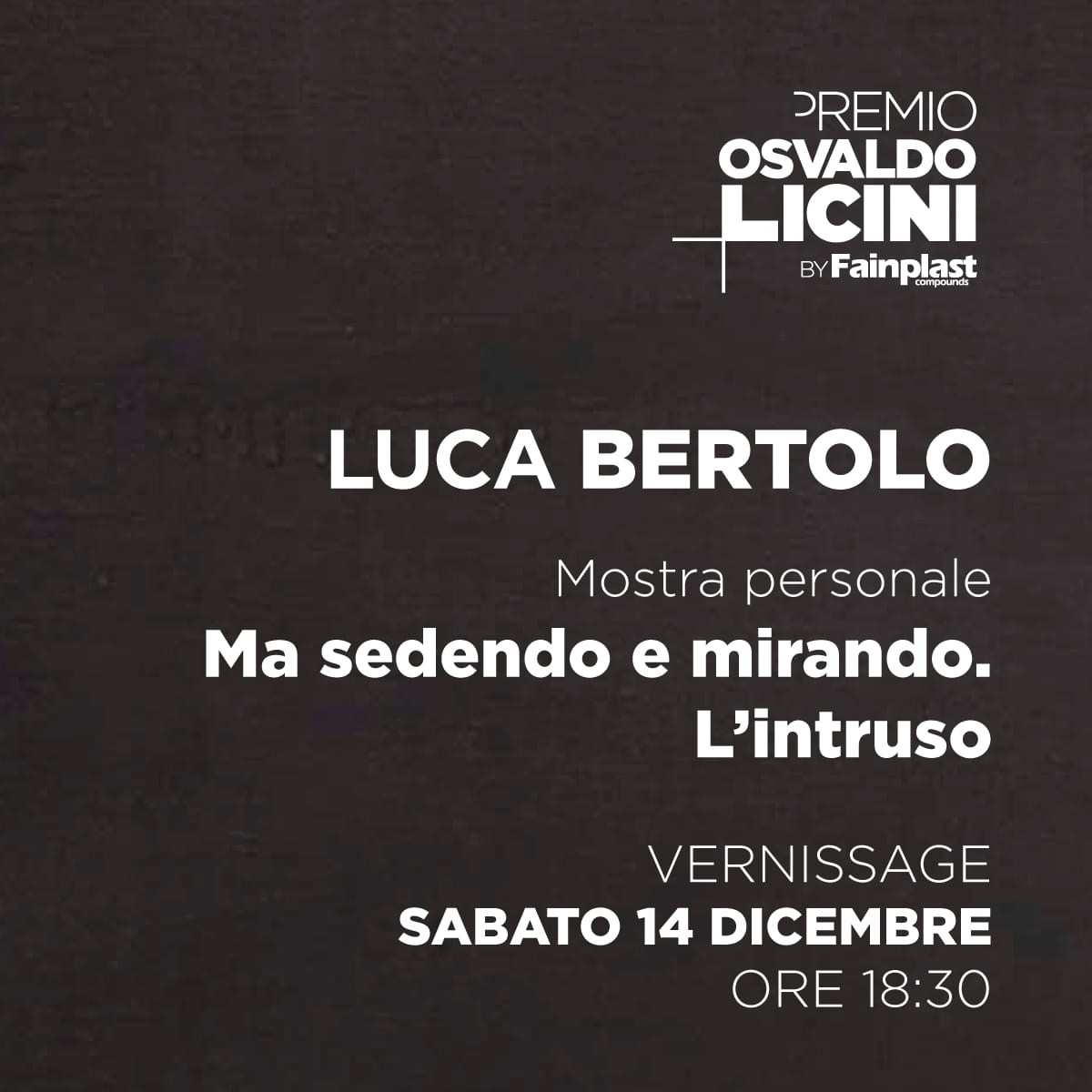 ArtePicena's tweet photo. Sabato 14 dicembre alle ore 18.30, presso la Galleria d'arte moderna e contemporanea Osvaldo Licini, corso Mazzini 90, Ascoli Piceno, mostra personale Luca Bertolo, vincitore della quarta edizione del Premio Licini by Fainplast. https://t.co/skxYNbCdJO