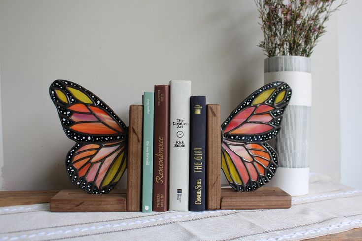 butterfly bookends