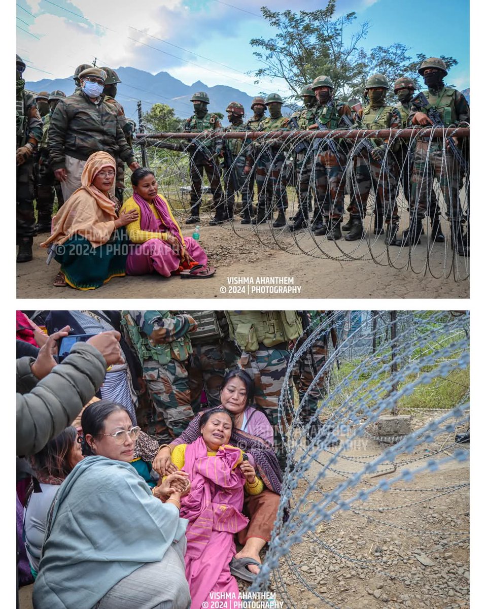 yaiphaba07's tweet photo. Why preventing #Kamalbabu's Wife?

Wife of missing man #Kamalbabu (a #Meetei from #Cachar #Assam) was not allowed to meet #Governor of #Manipur to present her case. The man was missing from 57th Mountain Division @adgpi campus suspected to be taken by #Kukis.

@UNHumanRights @hrw https://t.co/gIYXWAevRo