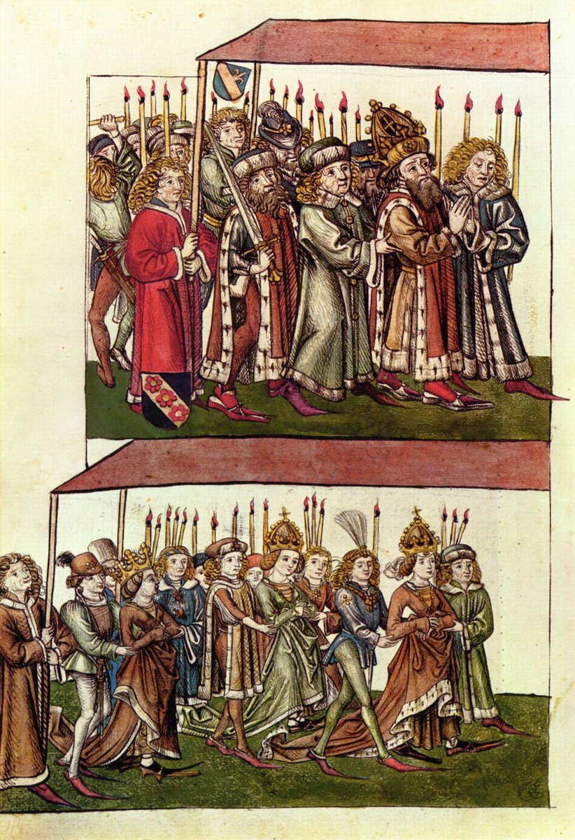 1410年にドイツ王(ローマ王)に選出されると、コンスタンツ公会議(1414-1418)を開き、3人の教皇を退位させて新教皇マルティヌス5世を立て、教皇大分裂を終結させた。
しかし、この時ボヘミアの神学者ヤン・フスを処刑したことがフス戦争(1419-1434)の火種になった。