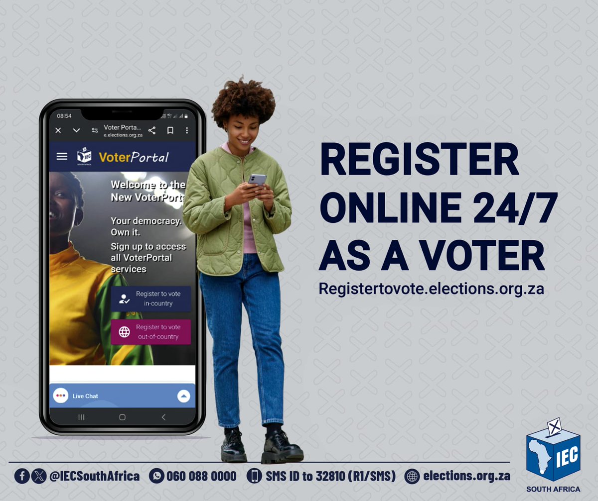 IECSouthAfrica's tweet photo. #HelloDezember isnโt just about beach days and braais. Itโs also about reflecting on how weโve contributed to democracy this year. Are you ready to step it up in 2025? Let's get it! ๐ฟ๐ฆ
Register online anytime at https://t.co/QFgJgjwl82
#RegisterToVote https://t.co/9SNP2kMmhT