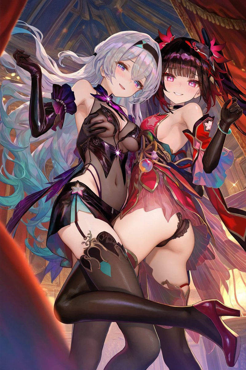 poi______1's tweet photo. 是流萤和花火 #ホタル #崩壊スターレイル  #流萤 #firefly #HonkaiStarRail #崩坏星穹铁道 #Sparkle #花火 #百合 https://t.co/oc7kjHmsJN