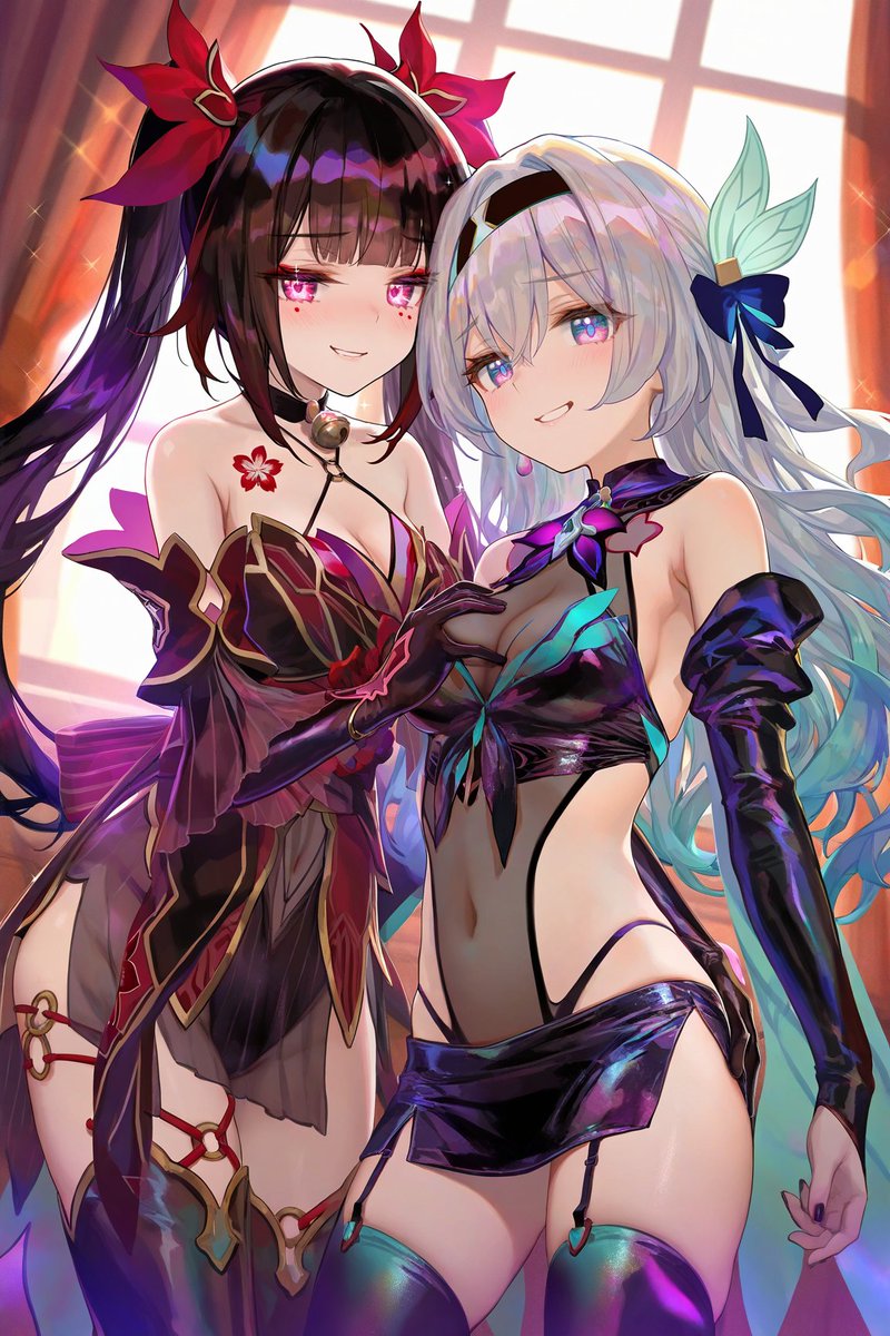 poi______1's tweet photo. 是流萤和花火 #ホタル #崩壊スターレイル  #流萤 #firefly #HonkaiStarRail #崩坏星穹铁道 #Sparkle #花火 #百合 https://t.co/oc7kjHmsJN