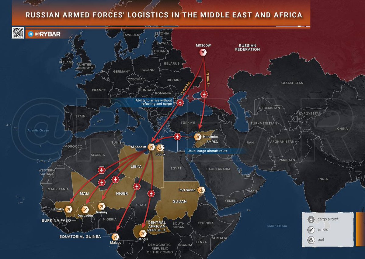 Maks_NAFO_FELLA's tweet photo. ❗️The Russians are starting to get very nervous…

🇸🇾🌍 They write that the loss of Syria as a refueling and logistics point undermines all of Russia's efforts on the African continent. https://t.co/s4h5hWVgBk