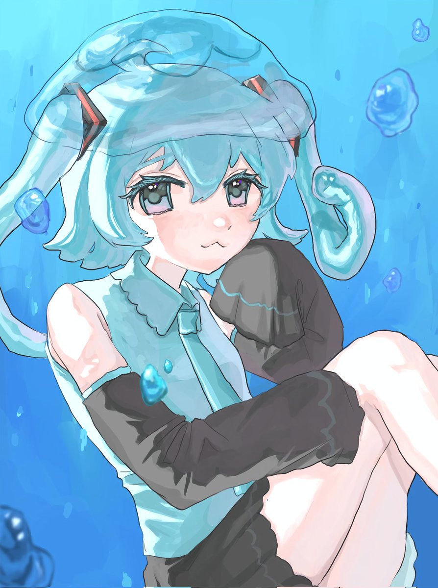 paraparagaii's tweet photo. 🪼🫧
#くらげミクを流行らせたい 
 #初音ミク https://t.co/VvctzH1215