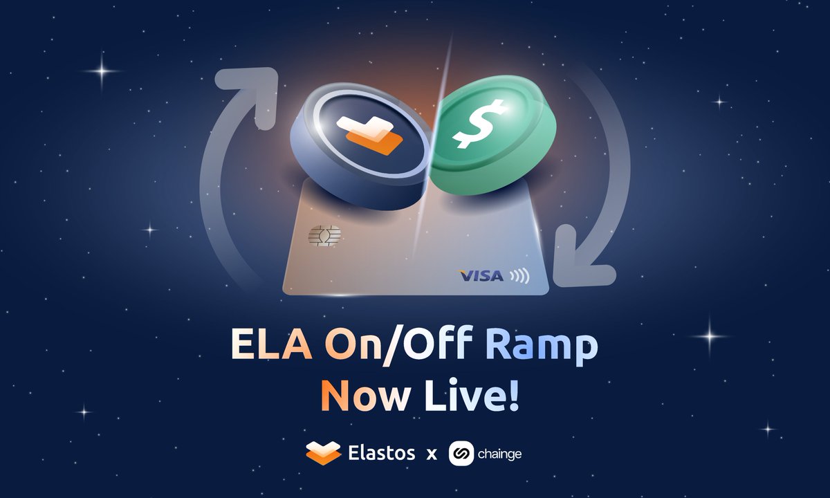 ElastosInfo's tweet photo. Your $ELA, your way: Direct fiat trading is live! 🔥

Elastos ecosystem just got a huge boost via fiat on/off ramp, improved liquidity &amp; connection to the Solana ecosystem, all thanks to our amazing partnership with @FinanceChainge ✨

📖 https://t.co/RP6nWQ4Zre https://t.co/FzdPg6SCnn