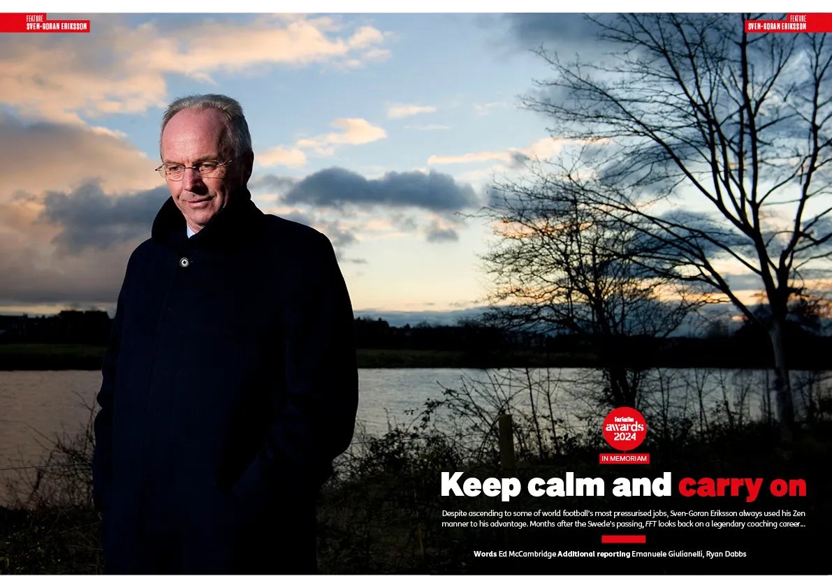 👔 Despite taking on some of world football’s toughest jobs, Sven-Goran Eriksson always remained Zen. In the latest <a href="/FourFourTwo/">FourFourTwo</a>, I pay tribute to the late legend 🇸🇪💙

Featuring Glenns Hoddle, Johnson and Strömberg and a trio of Lazio icons not called Glenn 🙌🗣️