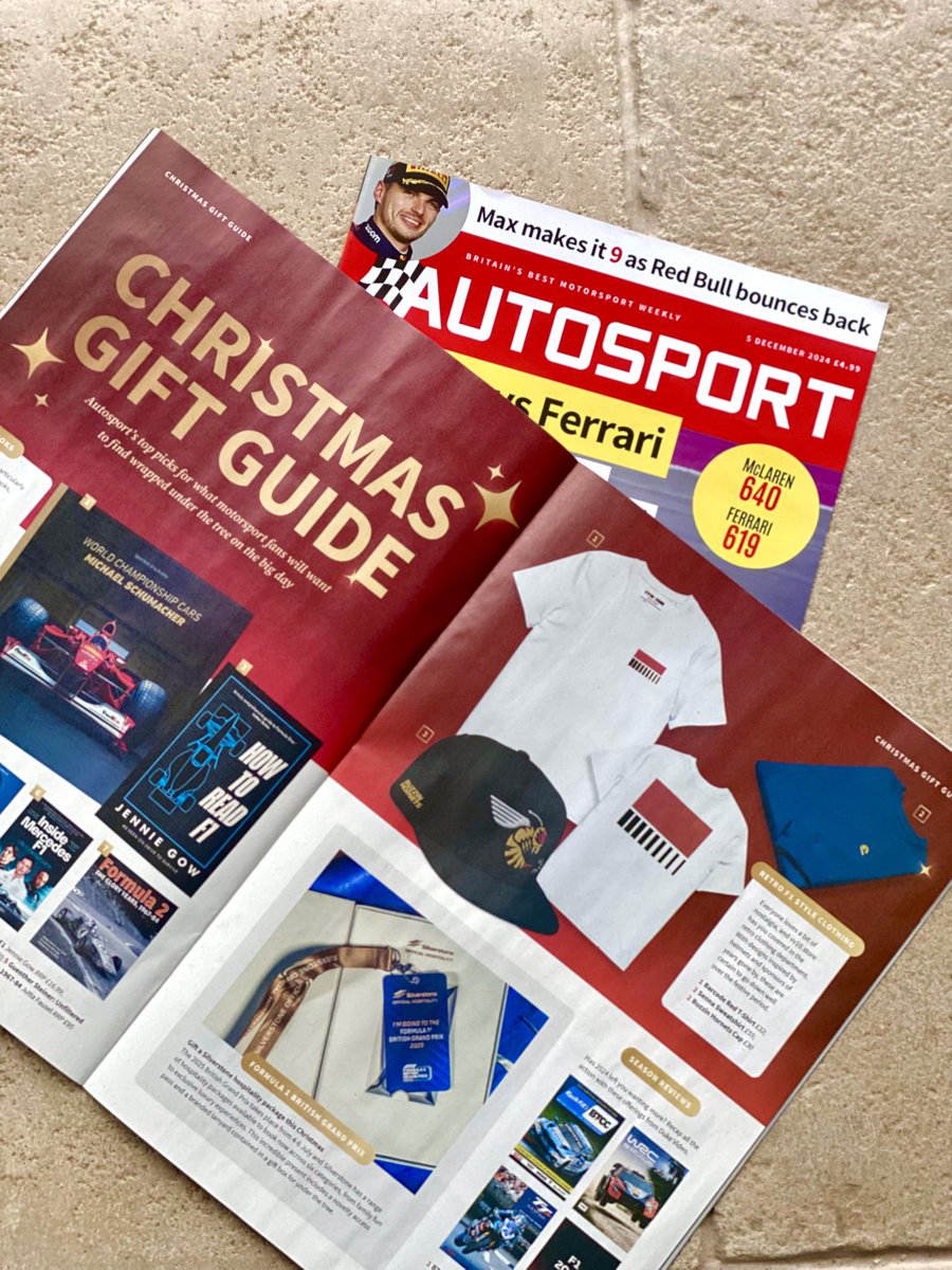 VV10_store's tweet photo. Delighted that VV10 is featured as a top pick in the @autosport 2024 Christmas Gift Guide. Latest issue out now! 🏁 https://t.co/GK4F2BhaCR