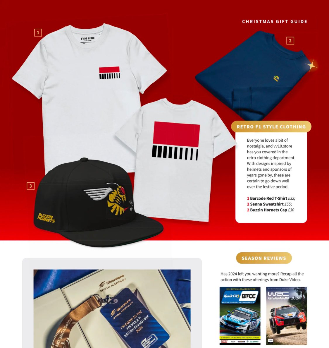 VV10_store's tweet photo. Delighted that VV10 is featured as a top pick in the @autosport 2024 Christmas Gift Guide. Latest issue out now! 🏁 https://t.co/GK4F2BhaCR
