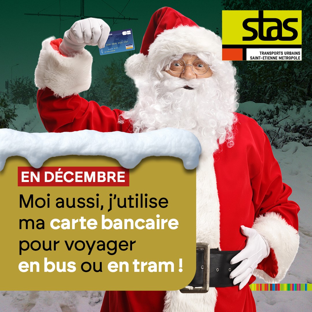 N'oubliez pas, pendant les fêtes, facilitez vos trajets pour vos achats de Noël avec votre carte bancaire ! 🎄

+ d'infos sur le titre carte bancaire sur reseau-stas.fr