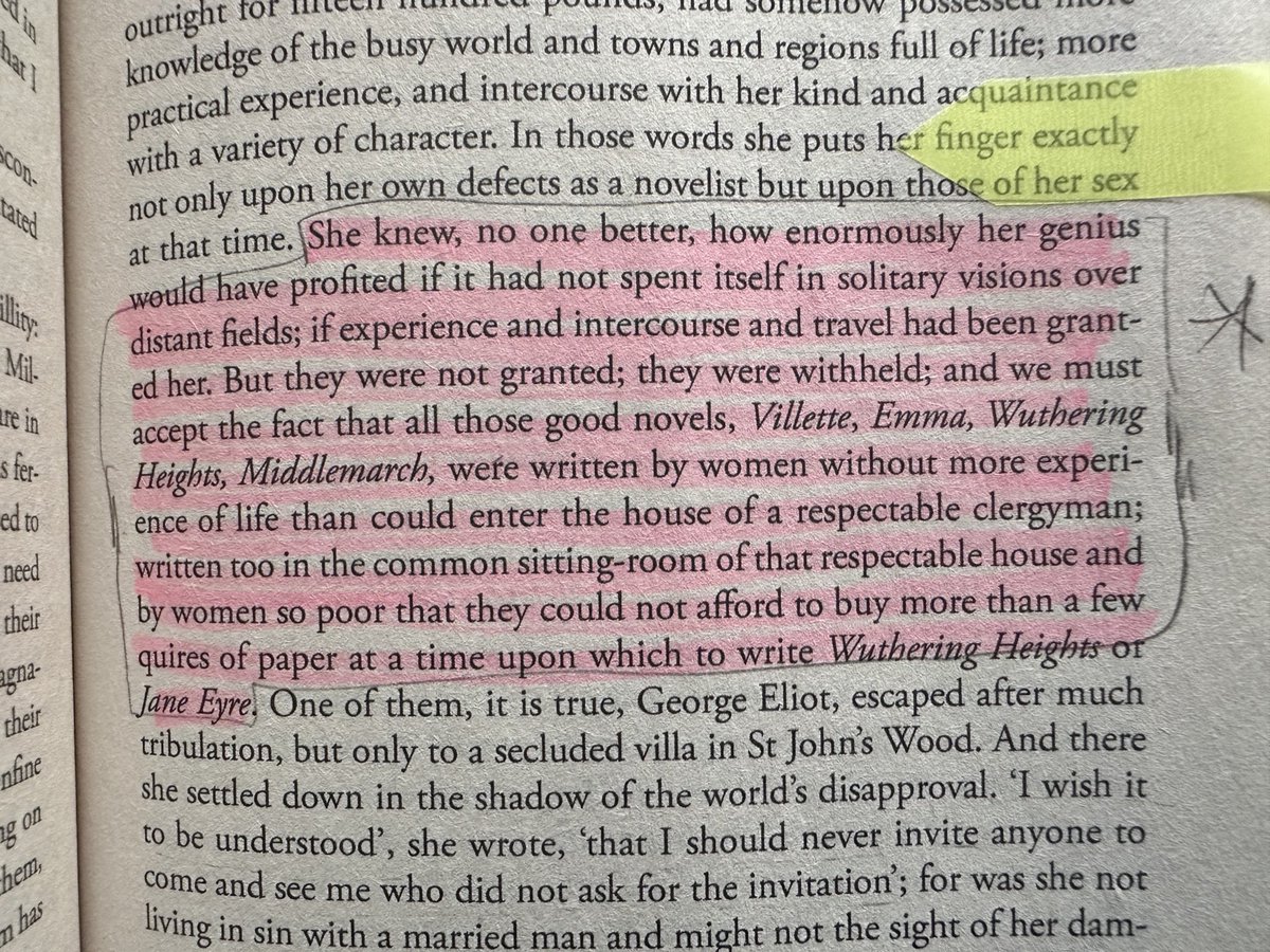 2real2earnest's tweet image. 4 different women (in order: Bronte, 1847/Woolf, 1929/De Beauvoir, 1949/Plath, 1950) who have never met, describing the same uniquely female tragedy of having a deep desire to live life to the fullest, but being forced to endure a peripheral existence, watching from the sidelines