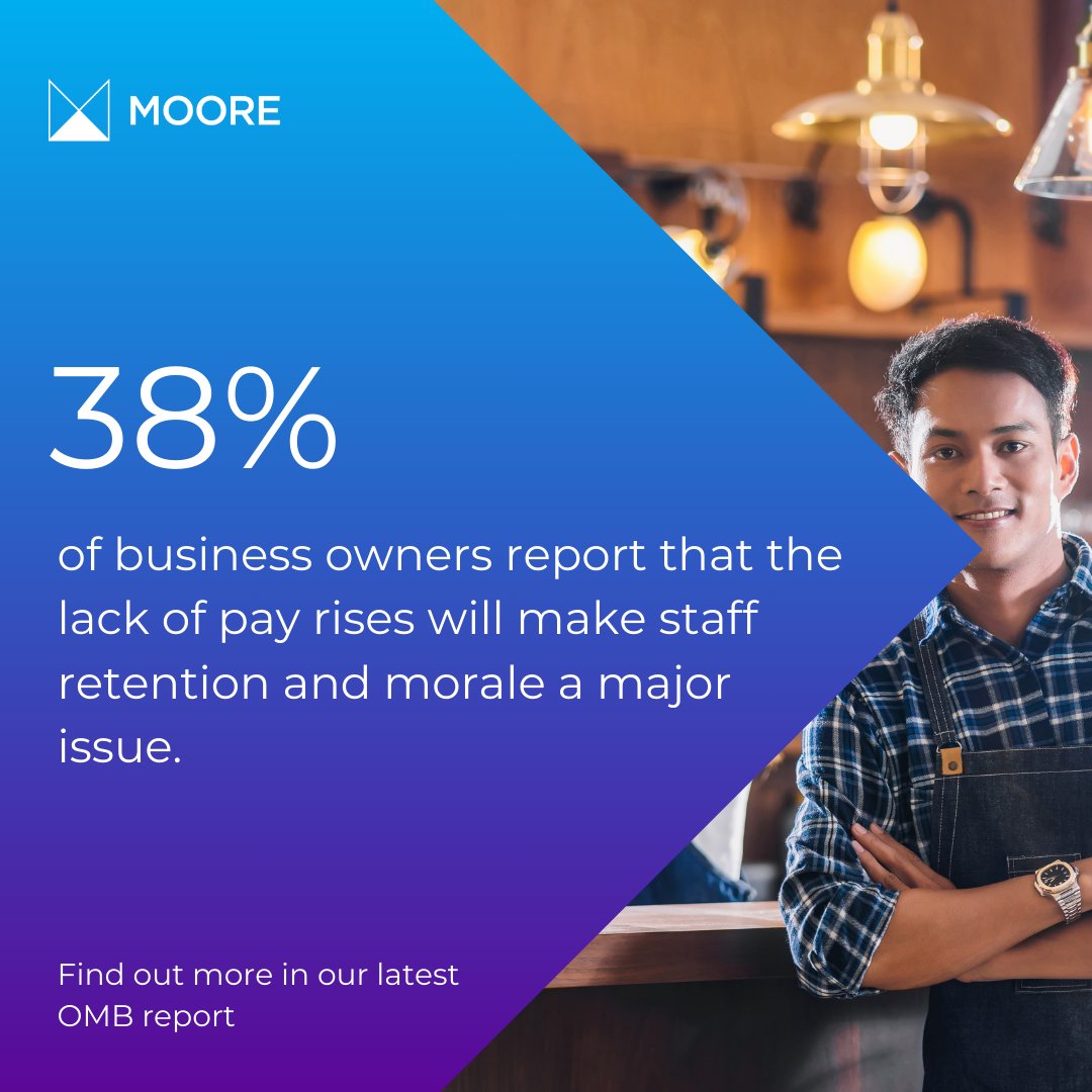 Rising wage pressures are making it harder for 38% of OMBs to offer pay increases, creating retention challenges. What strategies can help balance costs and morale? Explore the insights in our full report. 📥

moore.co.uk/news-views/dec…

#PayStrategy #RetentionMatters #OMBInsights