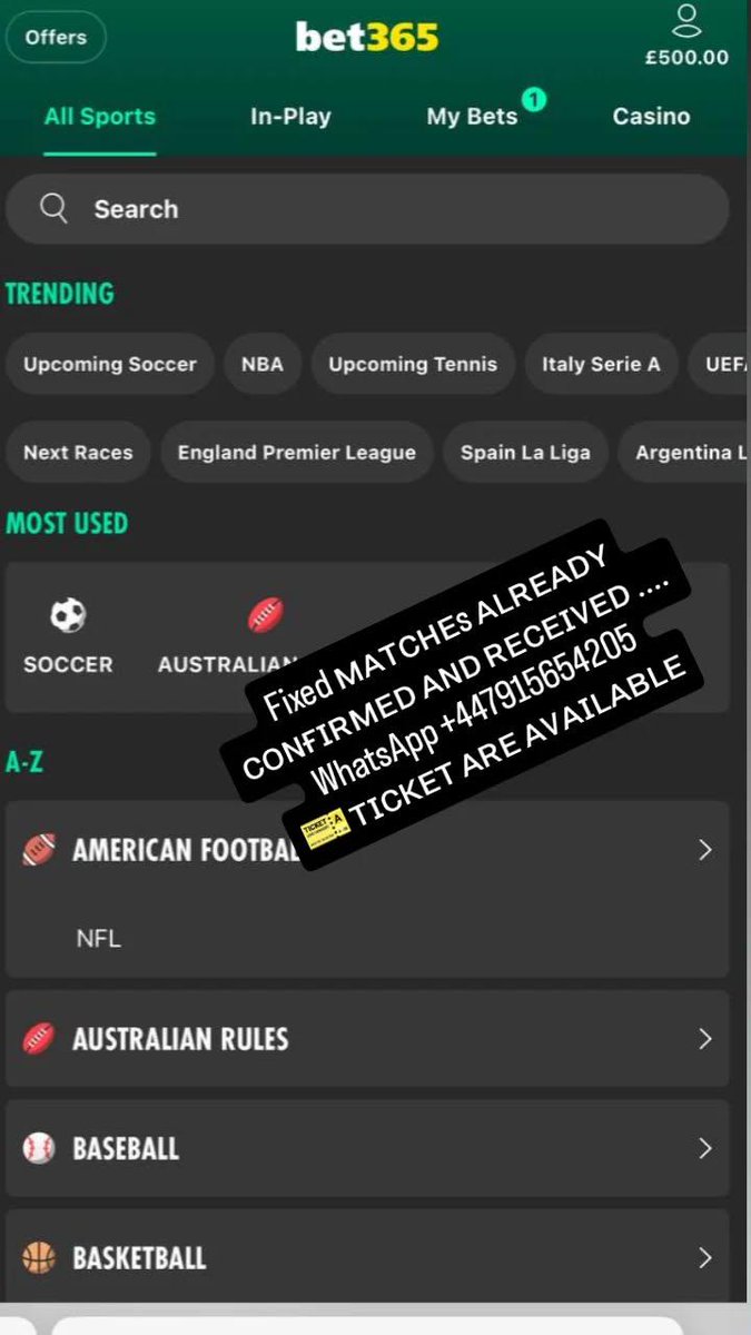 cncnshdjf59594's tweet image. Fixed ᴍᴀᴛᴄʜᴇs ᴀʟʀᴇᴀᴅʏ ᴄᴏɴғɪʀᴍᴇᴅ ᴀɴᴅ ʀᴇᴄᴇɪᴠᴇᴅ .... 
WhatsApp +447915654205
🎫 ᴛɪᴄᴋᴇᴛ ᴀʀᴇ ᴀᴠᴀɪʟᴀʙʟᴇ