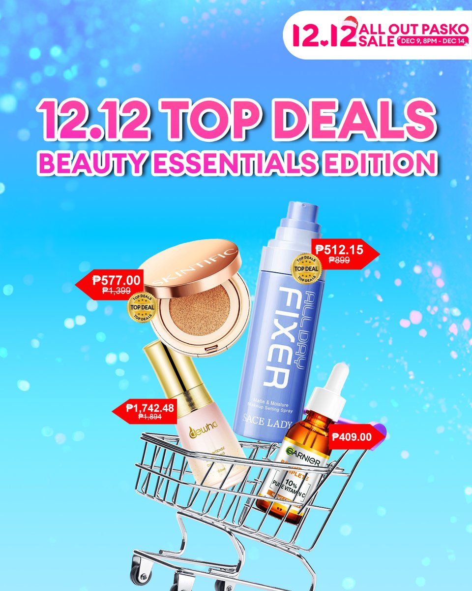 LazadaPH's tweet photo. Here's the tea: You don't have to spend big to slay this holiday szn! 💖 ‘cos we’ve got the Top Deals this  #LazadaAllOutPaskoSale 🎉

Check it out here 👉 https://t.co/RbdYRFf6yW 💖 https://t.co/y8tHWQTWI7
