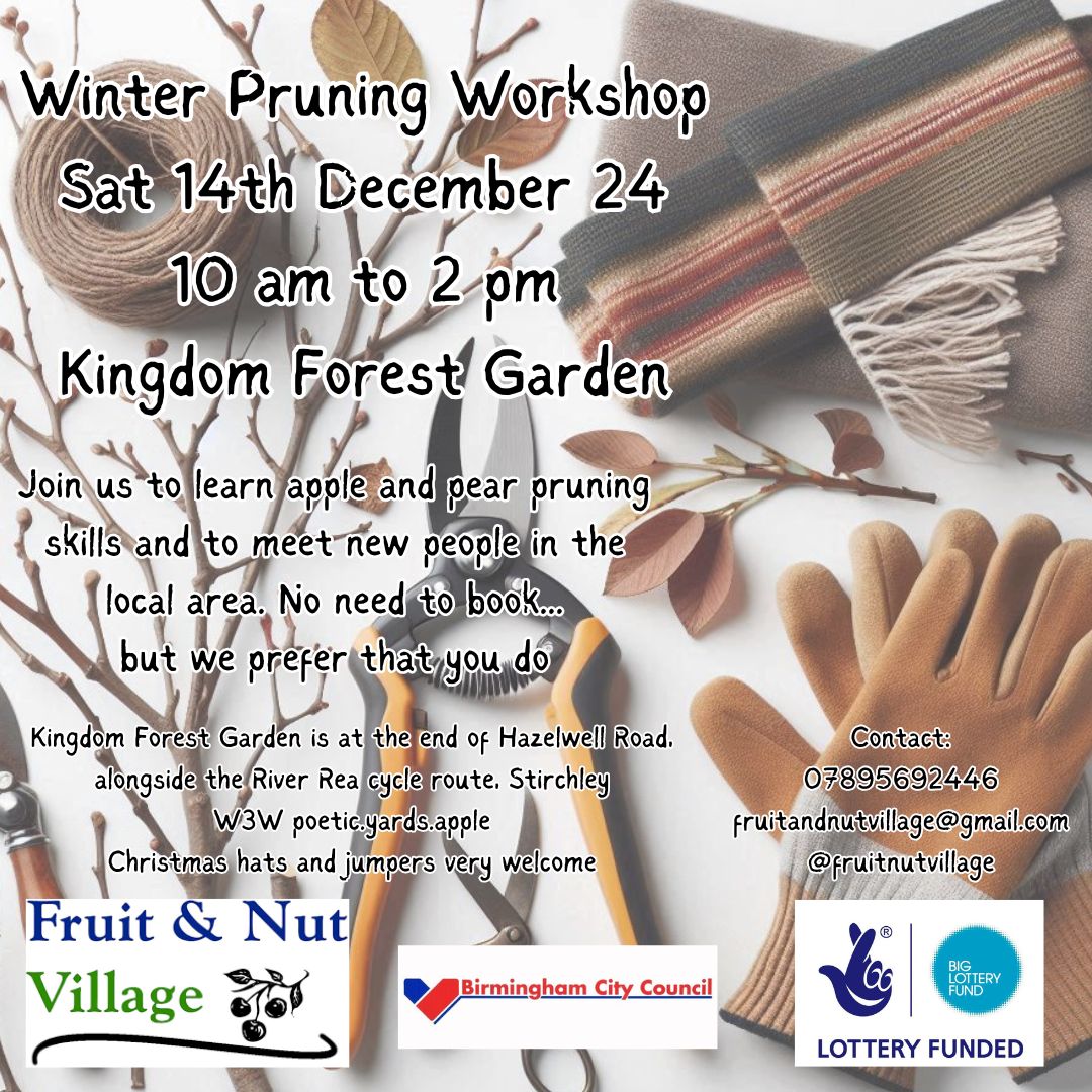 fruitnutvillage's tweet image. #StartTheWeek at #KingdomForestGarden... earlier today... and we're back two more times before Christmas... join us for #WinterPruning this Saturday. @TNLComFund
