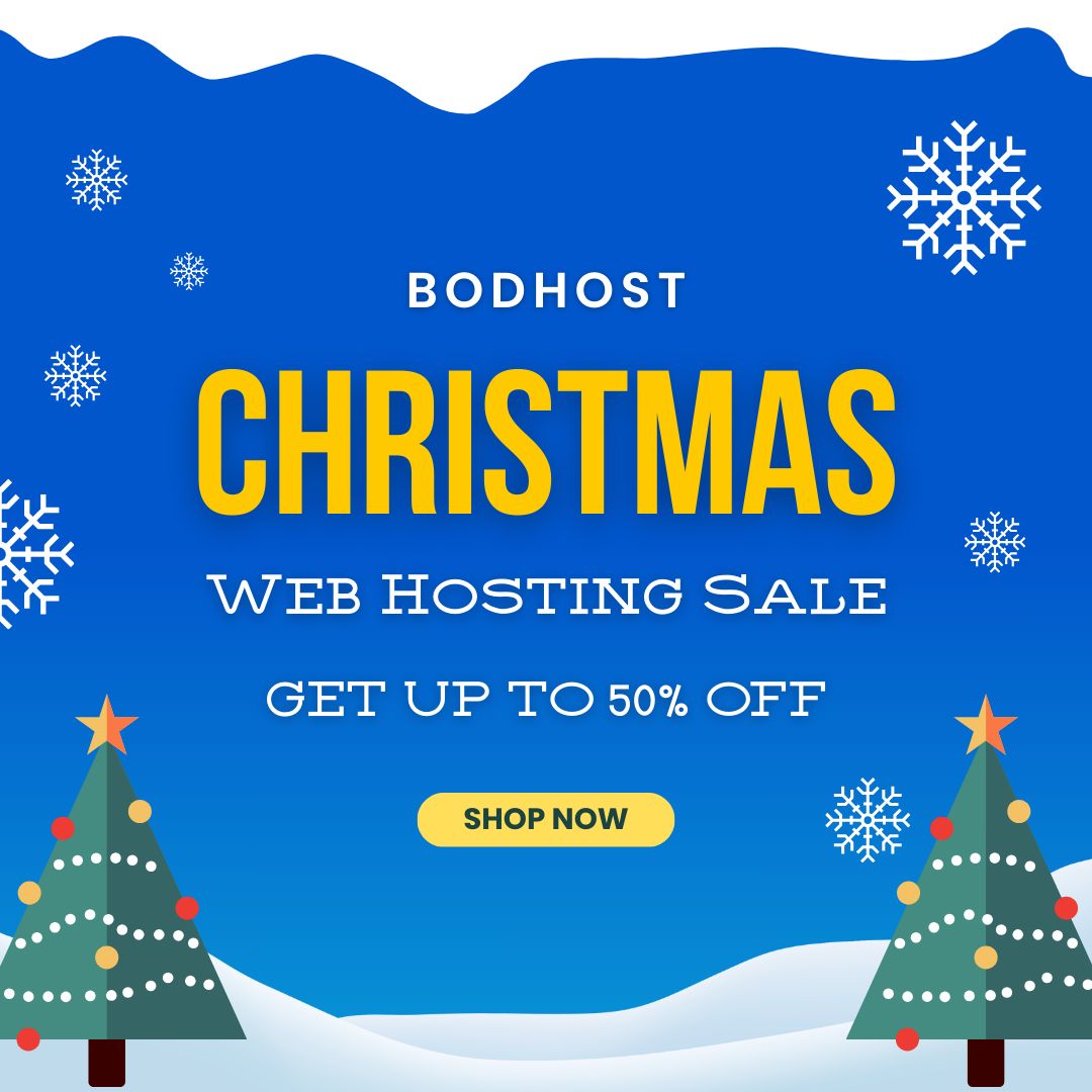 bodHOST's tweet photo. 🎄 Celebrate Christmas with bodHOST! Get up to 50% OFF on web hosting plans. Save big and grow your online presence this festive season. 🎅✨
Grab Deal: https://t.co/hTxtXW4sDo
#bodHOST #ChristmasSale #WebHosting #HolidaySavings #HostingDeals #FestiveOffers https://t.co/a6iTTRulDj