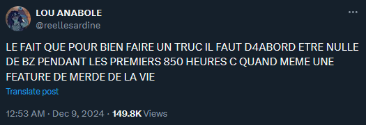 Serubine's tweet photo. Et si on acceptait d'être NUL ?

On testerait des activités qu'on se refuse, on se découvrirait des passions, on n'aurait pas d'attentes et on se ferait kiffer.

Si t'es naze dans une activité mais que tu kiffes : continue. https://t.co/btei817ef7