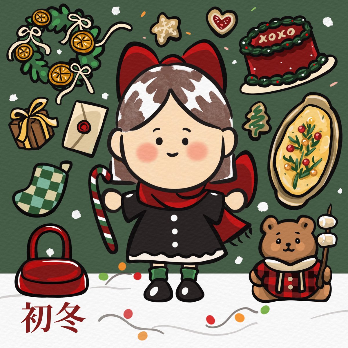 mnks_54's tweet photo. It’s that time of the year again ❄️🎄✨

My favorite season! The chilly weather and colorful decorations everywhere fill the air with Christmas vibes, warming hearts all around. 

#ChristmasVibes #CozySeason #HolidayCheer
#artlook #outfitdrawing #drawoutfit #fashionillustration https://t.co/9jFbApSPpF