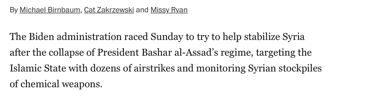 jamesnorth7's tweet photo. The arrogance and insanity in this #WPost first paragraph is astonishing. How do you "stabilize" a country by bombing it? Outside forces share tremendous responsibility for #Syria's tragedy. @Mondoweiss https://t.co/iXIQAX9jmL