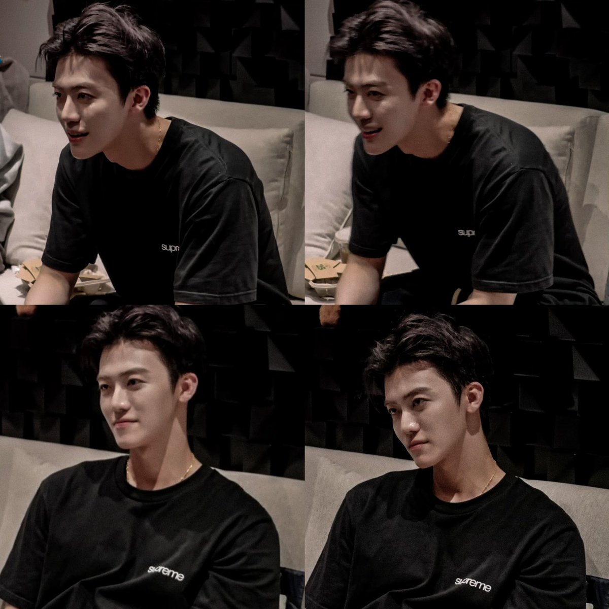 ผมเปิดหน้าผากไม่เซต เสื้อยืดดำ สร้อยใส่ประจำ แม่งหล่อสัส