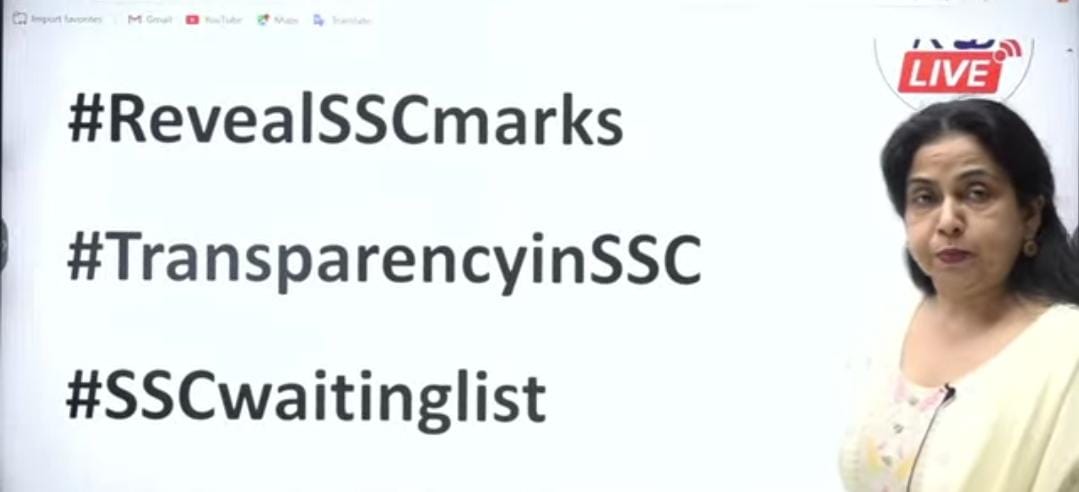 NeetuSingh202's tweet image. 📢सभी से अनुरोध है इन तीनों #Hashtags का प्रयोग करें।
#RevealSSCmarks 
#TransparencyinSSC 
#SSCwaitinglist
आपकी एकजुटता ही हमारी ताकत है! 🙏