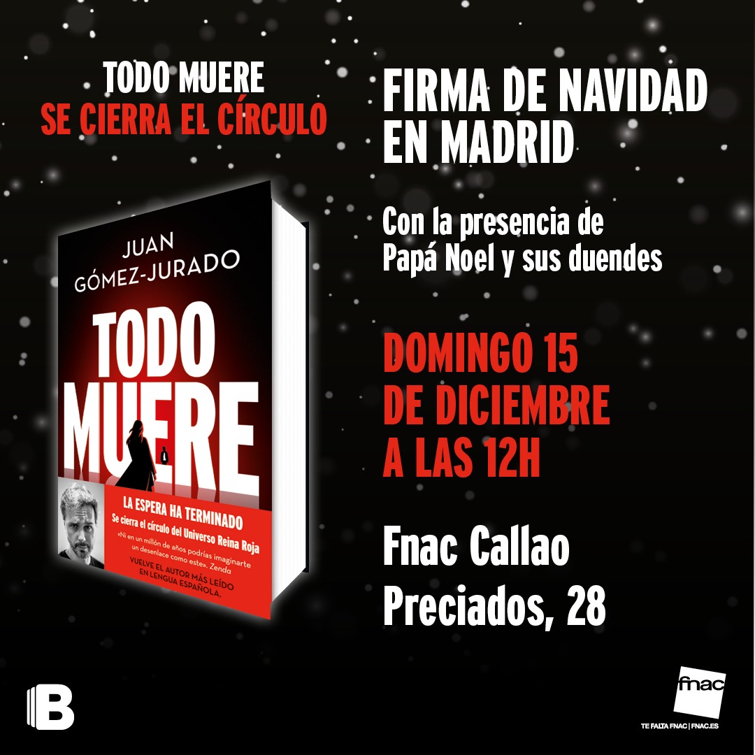 ¿Todavía no tenéis regalo para estas fiestas? ¿Qué os parece pasaros por la Firma de Navidad de este domingo 15 en <a href="/Fnac_ESP/">Fnac España</a> de Callao a las 12:00? ¡Y estarán Papá Noel y sus Duendes! 🎅🎄