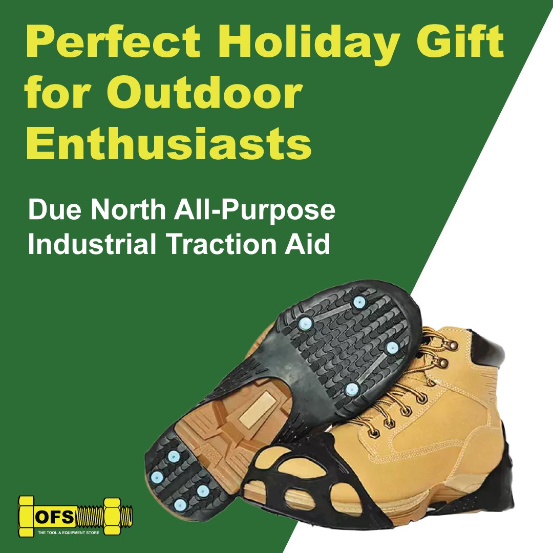 OTTtools's tweet photo. Looking for a thoughtful stocking stuffer for the outdoor lover in your life? The Due North All-Purpose Industrial Traction Aid is here to keep everyone safe and steady this winter! 
On sale for $36.95 – Offer ends Dec 27, 2024.

#HolidayGiftIdeas #MorePower https://t.co/bs0lgFHQkb