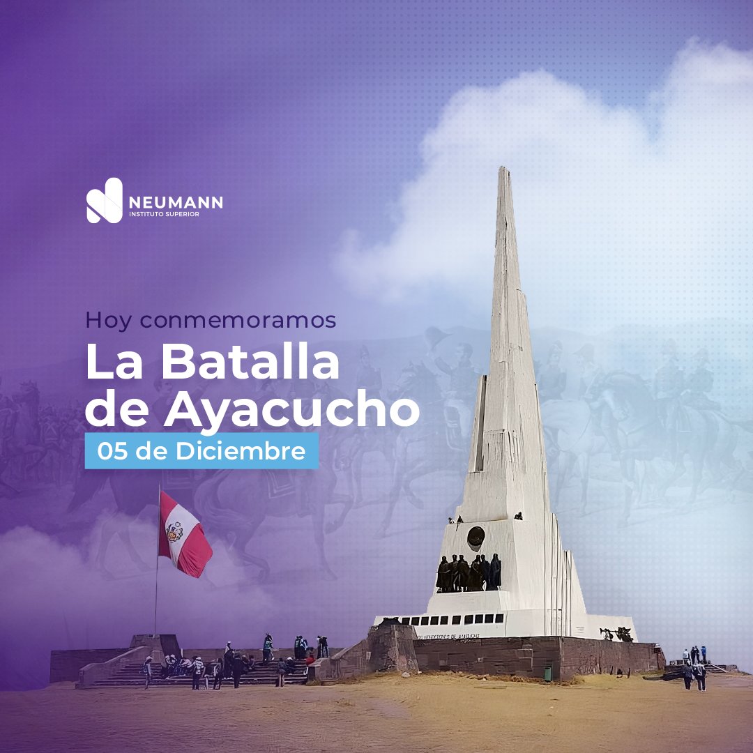 mundoNEUMANN's tweet photo. Hoy conmemoramos un momento histórico que marcó la libertad de América Latina. ✨

El 9 de diciembre de 1824, la Batalla de Ayacucho selló la independencia del Perú y consolidó la lucha por la libertad en nuestro país. 🇵🇪

#BatallaDeAyacucho https://t.co/GhbCmFxw9G