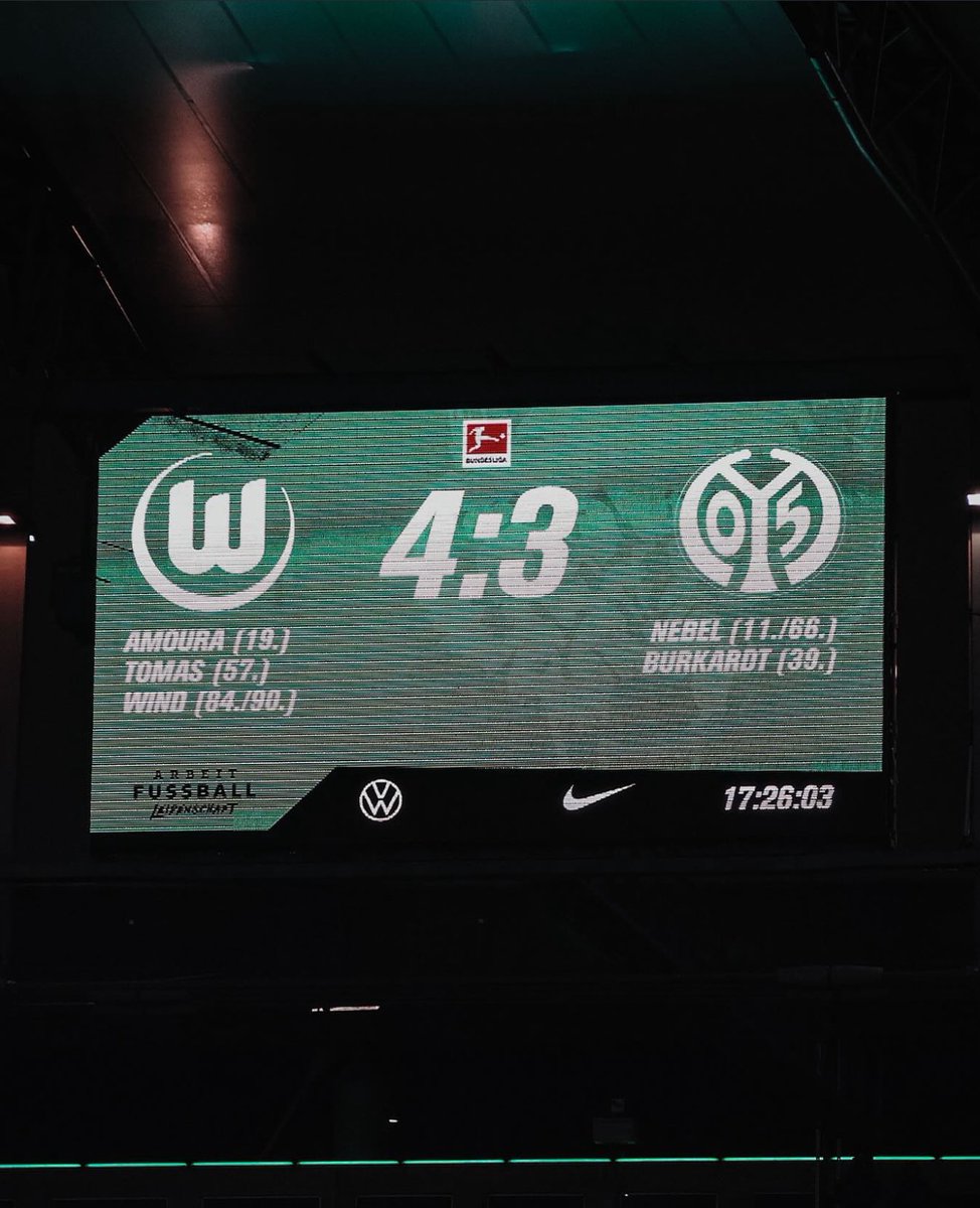 We keep going 🔥 <a href="/VfL_Wolfsburg/">VfL Wolfsburg</a>