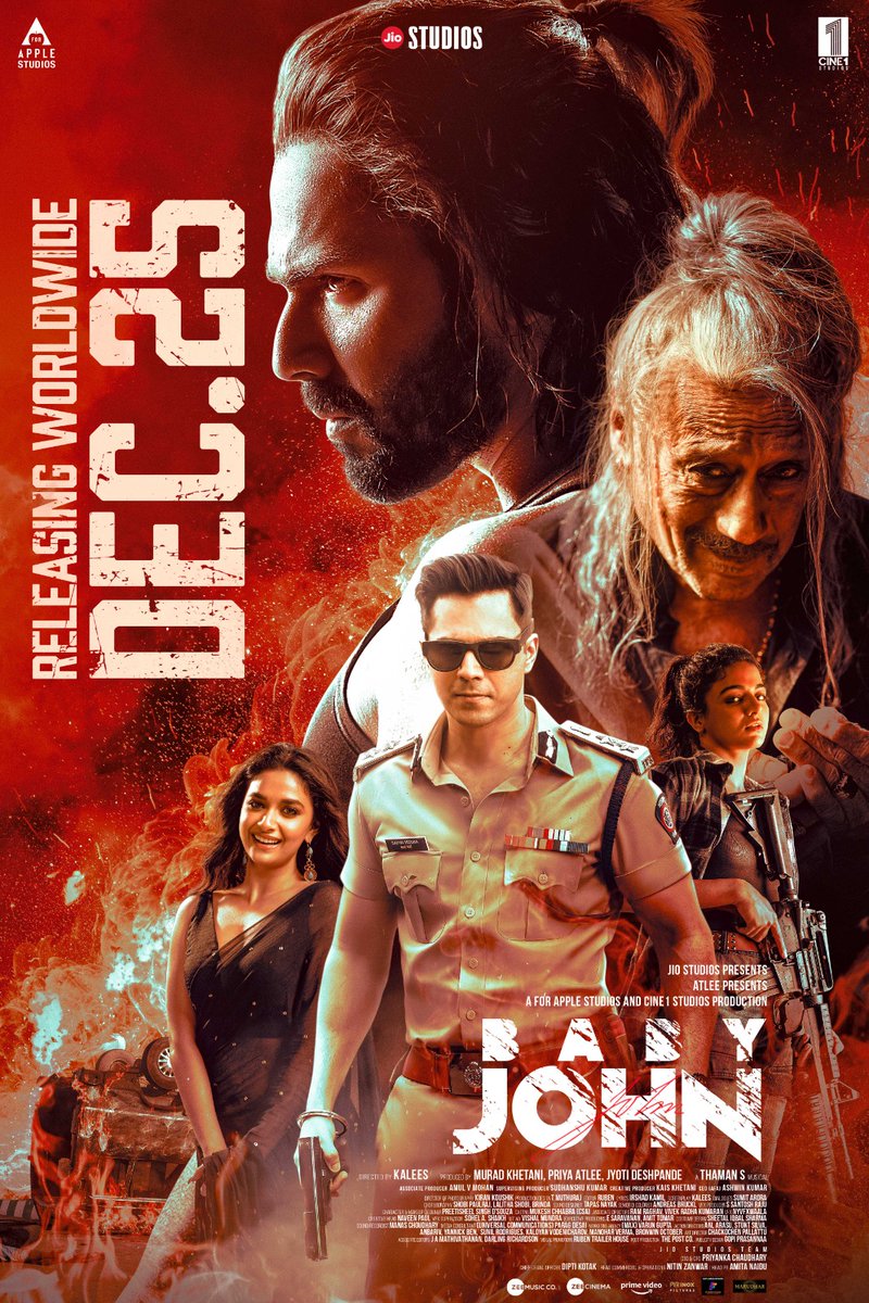 The #BabyJohnTrailer is here and it s MASSIVE Atlee and Varun Dhawan are a match made in cinematic heaven. Blockbuster loading.
