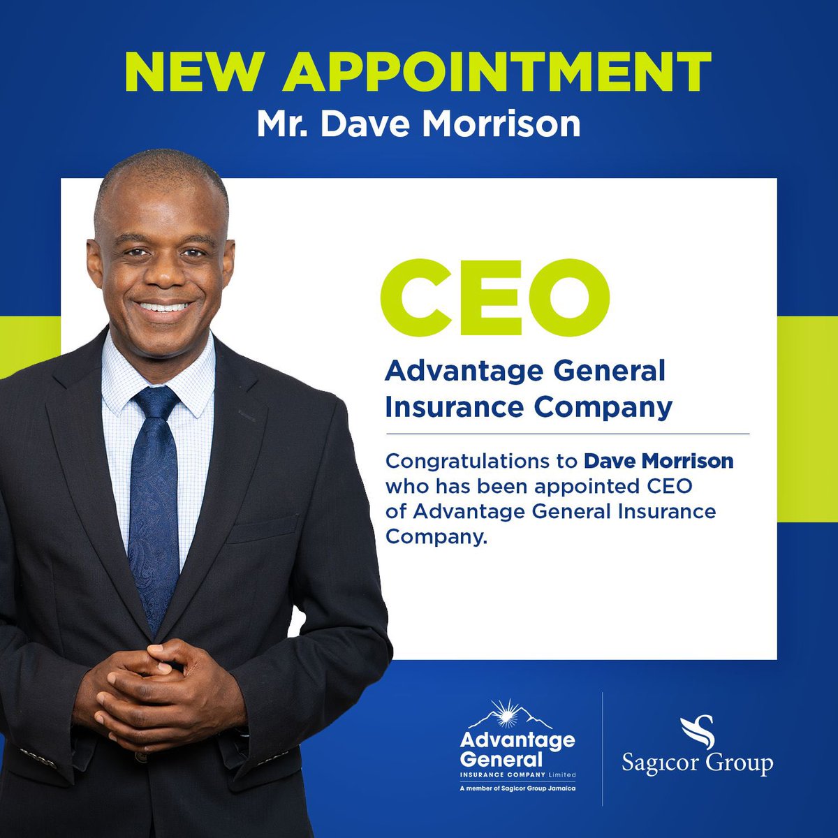 advantagegen's tweet photo. We’re thrilled to announce Dave Morrison as the new CEO of Advantage General Insurance Company (AGIC), effective December 1, 2024! 🎉 https://t.co/YYSPNqofQf