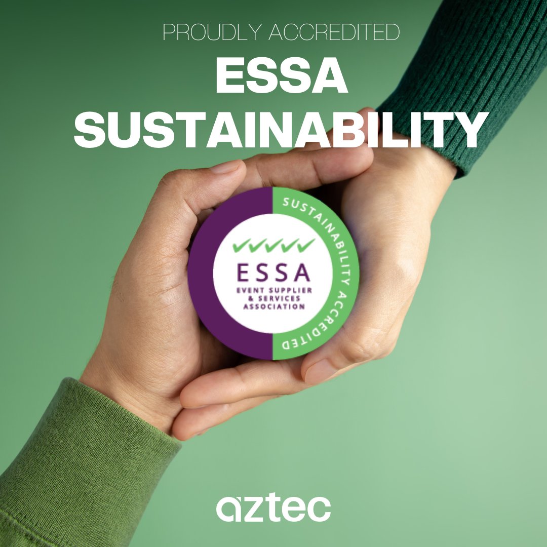 Last week, @azteceventservices was awarded Tier 5 Sustainability by @essanews . This #achievement is significant, as it demonstrates our ability to sustain our progress while maintaining this prestigious status for 2  years.

#journey #sustainability #advocate #certification