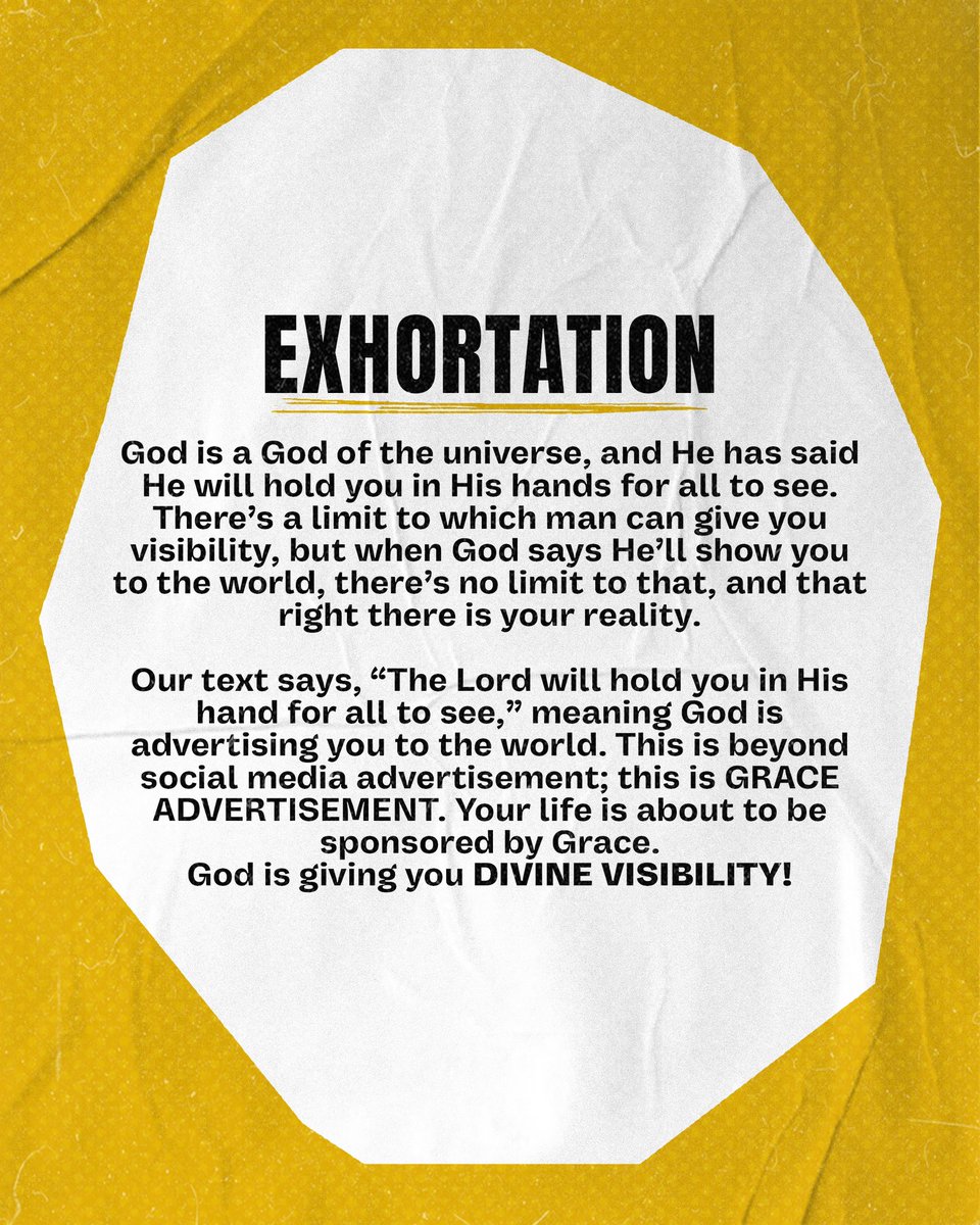 thelogicchurch's tweet photo. Day 1 of our annual global fasting is in full gear!

Anchor scripture: Isaiah 62:3 (NLT)
The Lord is holding me in His hands for all to see—a splendid crown in His hand!”

This is your reality in 2025: DIVINE VISIBILITY and being SPONSORED BY GRACE! No more obscurity, no more rejection. The spotlight of heaven is upon you, and God is announcing you to the nations! 🌍